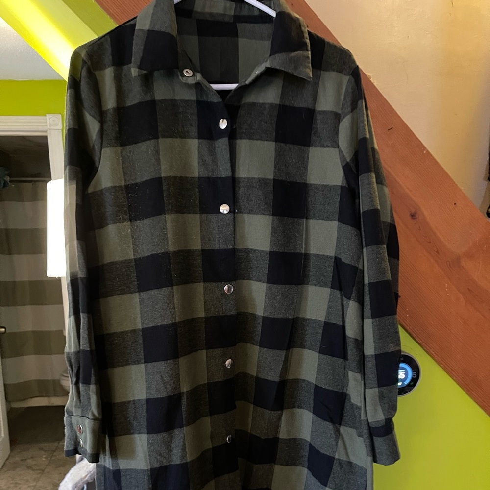 Oversized flannel shirt